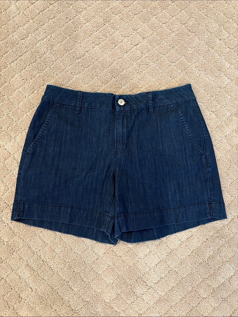 White House Black Market Dark Blue Denim Shorts